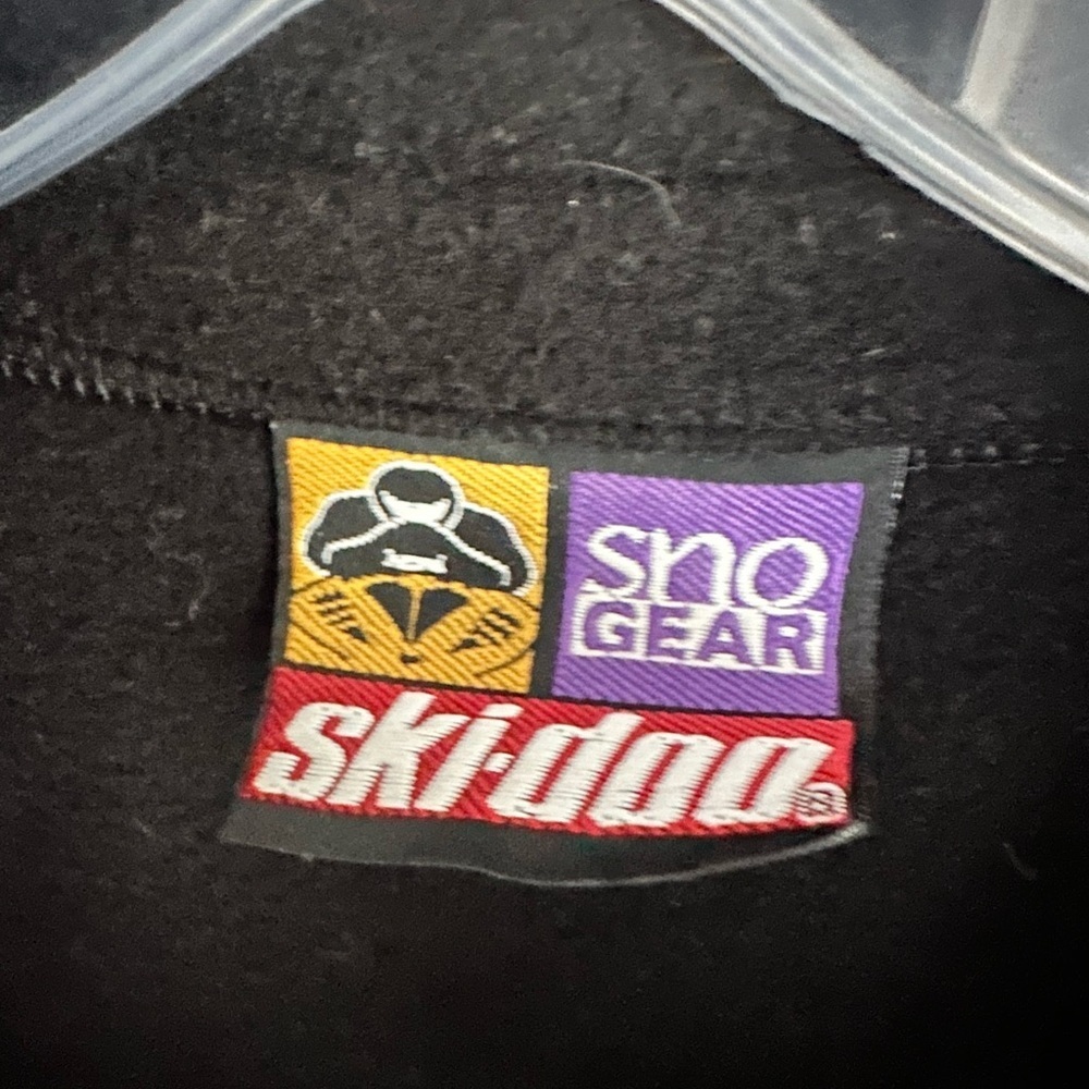 SKIDOO Women’s VINTAGE Black Half-Zip Polar Fleece Pullover Sz M - Picture 2 of 7